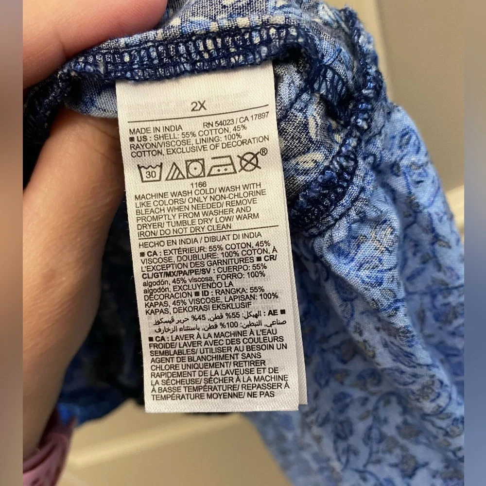 Old Navy print peasant dress - Picture 4 of 4